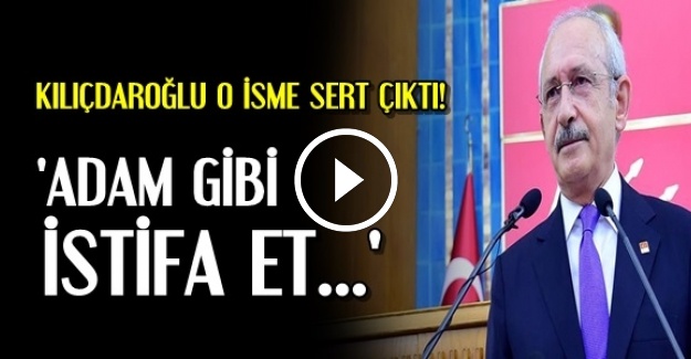 'ADAM GİBİ İSTİFA ET'