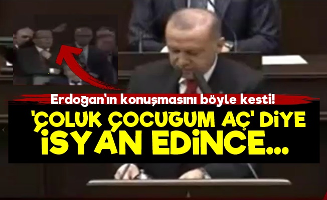 'Çocuklarım Aç' Diyerek Erdoğan'ın Konuşmasını Kesince…