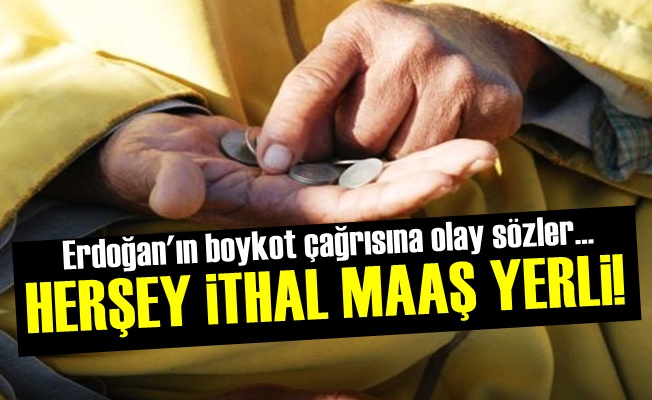 'Herşey İthal Maaş Yerli…'