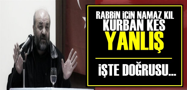 İhsan Eliaçık: “Kur’an ‘Kurban Kes’ Demiyor, ‘İhtiyaç Sahibini Doyur’ Diyor!”