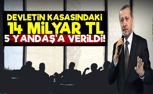 14 Milyar TL Beş Yandaşa Verildi!