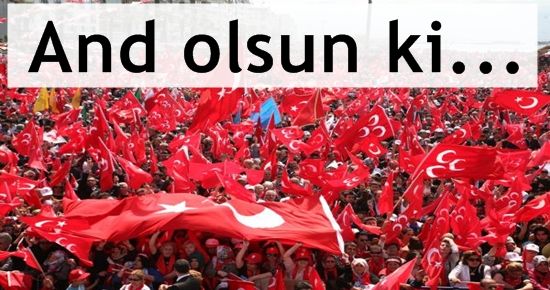 150 BİN İZMİRLİ BAYRAK MİTİNGİNDEYDİ