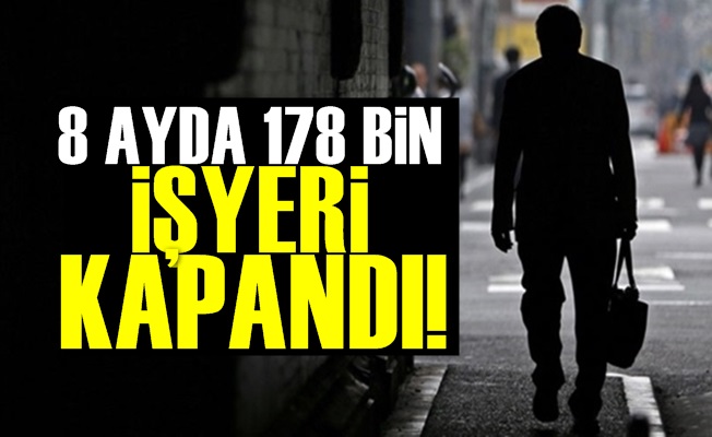 178 Bin İşyeri Kapandı!