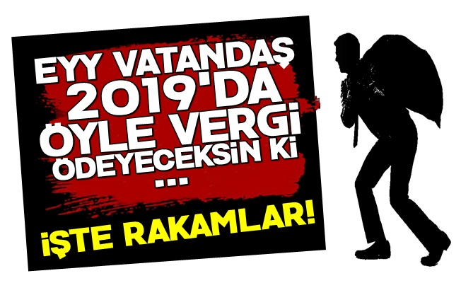 2019'un Vergi Yükü Belli Oldu!