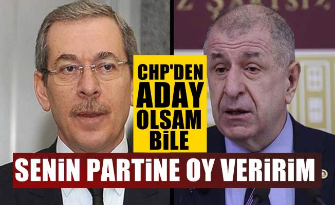 'Abdüllatif Şener bana senin partine oy veririm' dedi