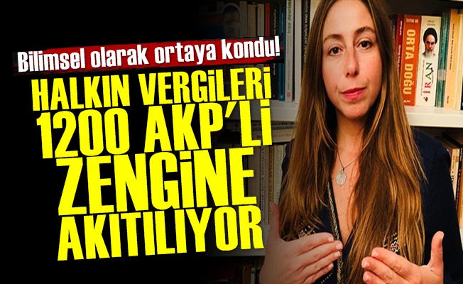 'Halktan Alınan Vergiler 1200 AKP'liye Veriliyor'