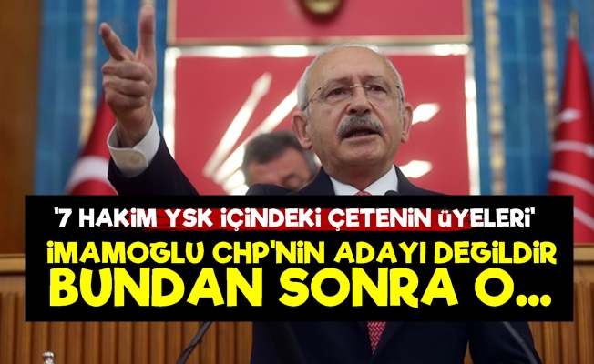 'İmamoğlu Artık CHP'nin Adayı Değildir O…'