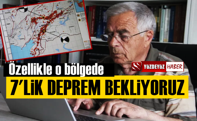 'O bölgede enerji birikiyor, 7'lik deprem bekliyoruz'