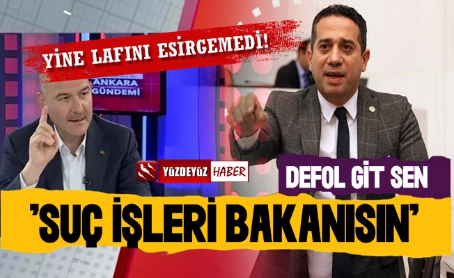 'Sen Suç İşleri Bakanısın Süleyman Soylu'