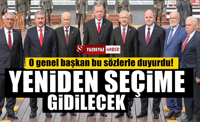 'Türkiye yeniden seçime gidecek hem yerel hem genel…'