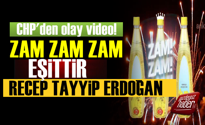 'Zam, Zam, Zam Eşittir Recep Tayyip Erdoğan'