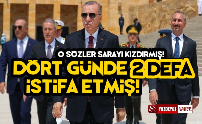 Abdülhamit Gül 4 Günde 2 Defa İstifa Etmiş!