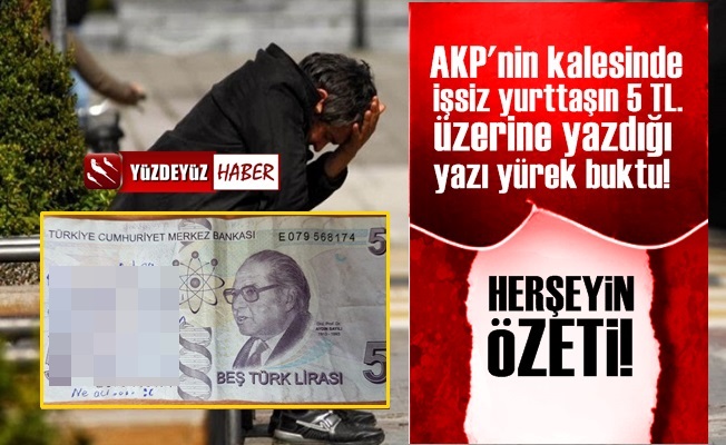 AKP'nin Kalesi Konya'da 5 Lira Üzerine Öyle Birşey Yazdı ki…