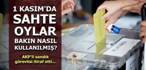 AKP’Lİ SANDIK GÖREVLİSİ İTİRAF ETTİ!