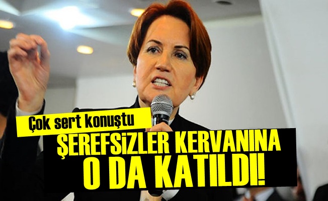 Akşener: Şerefsizlere O Da Katıldı…