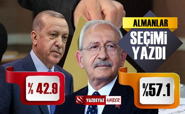 Almanlar Erdoğan ile Kılıçdaroğlu'nu yazdı, oy oranı verdi