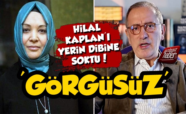 Altaylı'dan Hilal Kaplan'a: Görgüsüz