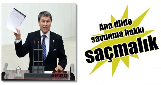 ‘ANADİLDE SAVUNMA HAKKI SAÇMALIK…’