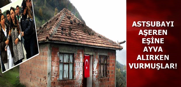 AŞEREN EŞİNE AYVA ALIRKEN VURULMUŞ…