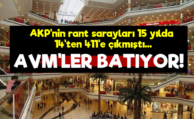 AVM'ler de Batıyor! Tam 4 Bin Mağaza…