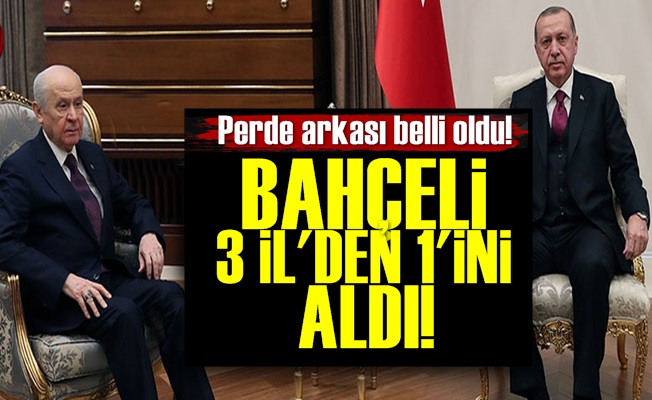 Bahçeli 3 İl'den 1'ini Aldı!