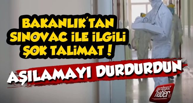 Bakanlık Sinovac Aşısını Durdurdu!
