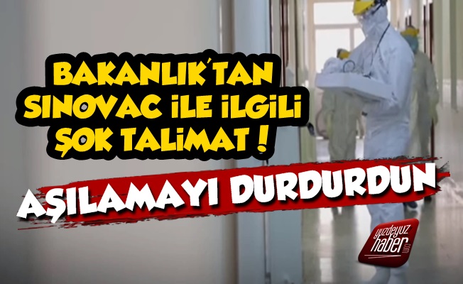 Bakanlık Sinovac Aşısını Durdurdu!