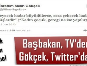 BAŞBAKAN TV’DEN GÖKÇEK TWİTTER’DAN…