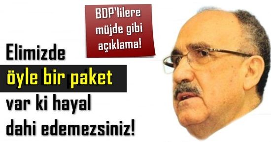 BDP’LİLERE MÜJDE GİBİ AÇIKLAMA!