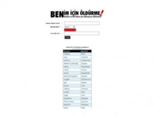 “BENİM İÇİN ÖLDÜRME…”