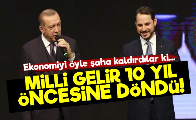 Bu da Oldu! Milli Gelir 10 Yıl Öncesine Döndü