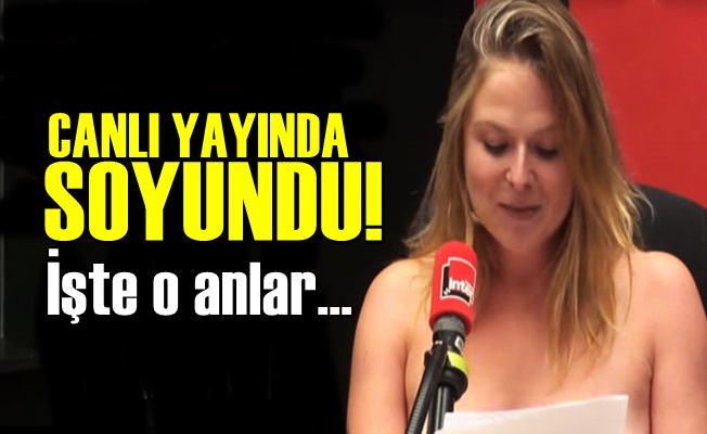 Canlı Yayında Bir Anda Soyundu!