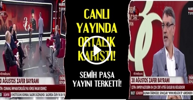 CANLI YAYINI TERKETTİ…