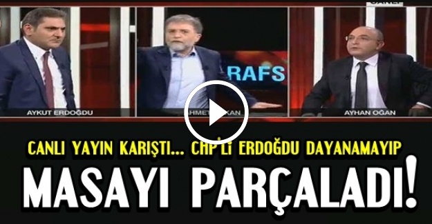 CHP'Lİ VEKİL DAYANAMADI MASAYI PARÇALADI…