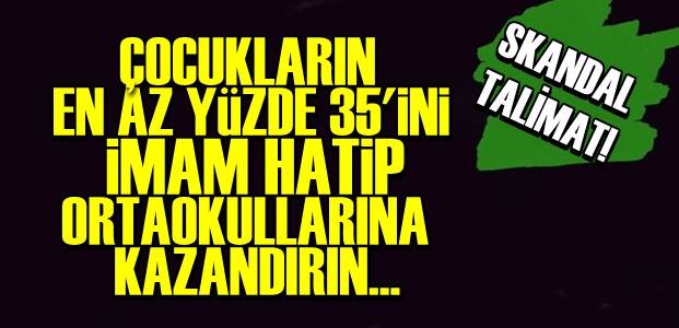 CİHAD MERKEZLİ EĞİTİMDE ŞOK TALİMAT!