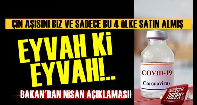 Çin Aşısını Biz ve Bu 4 Ülke Almış!