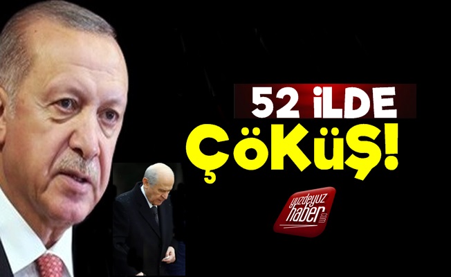 Cumhur İttifakı 52 İlde Çöktü!