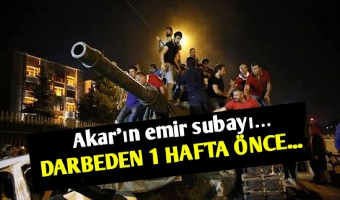 Darbeden 1 Hafta Önce…