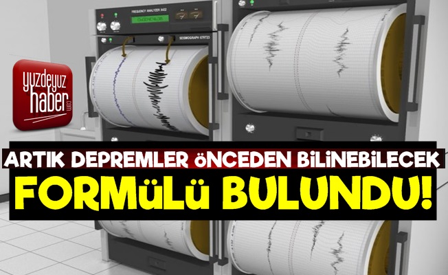 Depremi Tahmin Edebilmenin Formülü Bulundu!