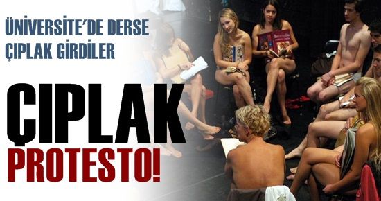 DERSE ÇIPLAK GİRDİLER…