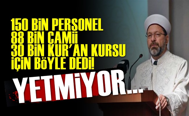 Diyanet'e 150 Bin Personel 10 Milyar TL Yetmiyormuş!