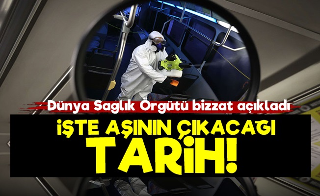 DSÖ Korona Aşısının Tarihini Açıkladı!