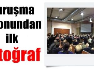 DURUŞMA SALONUNDAN İLK FOTOĞRAF…