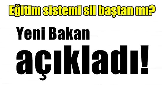 EĞİTİM SİSTEMİ SİL BAŞTAN MI? İŞTE CEVABI..