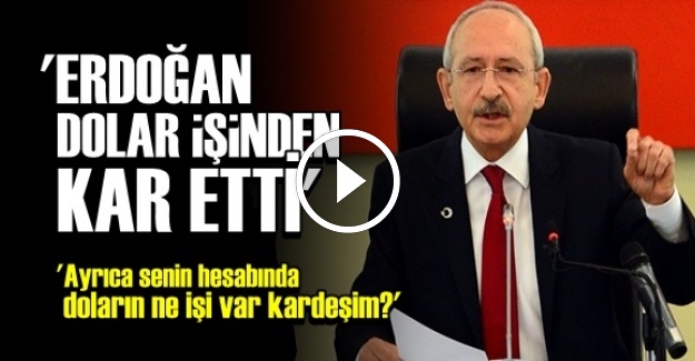 ERDOĞAN DOLAR İŞİNDEN KAR ETTİ…