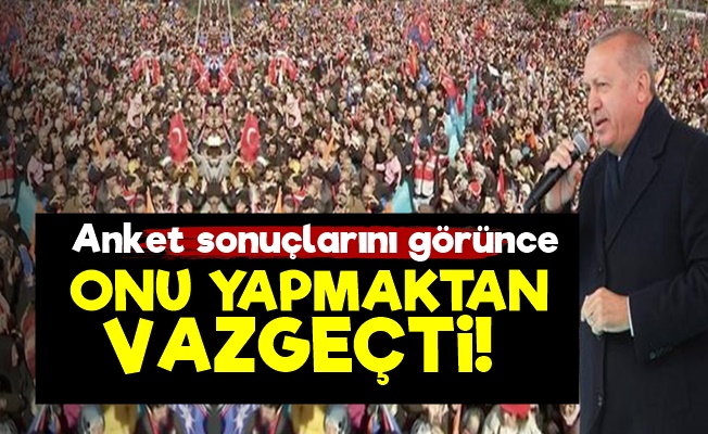 Erdoğan O Planından Vazgeçti!