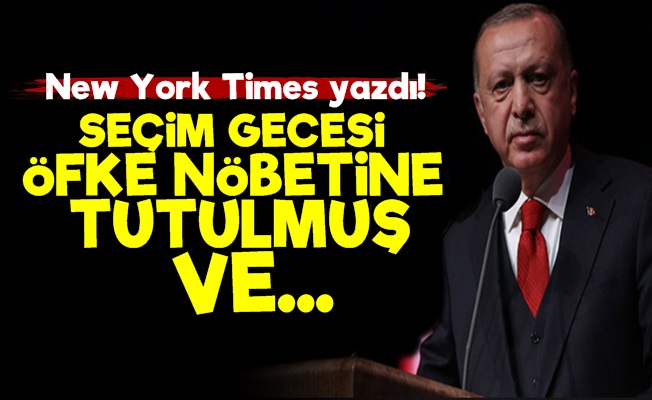 Erdoğan Seçim Gecesi Öfke Nöbetine Tutulmuş!