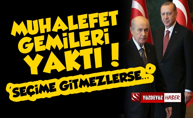 Erdoğan Seçime Gitmezse Muhalefet Bakın Ne Yapacak?