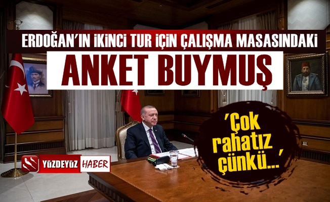 Erdoğan'ın ikinci tur için masasındaki anket belli oldu