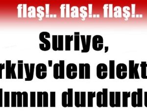 FLAŞ! SURİYE ELEKTRİK ALIMINI DURDURDU!